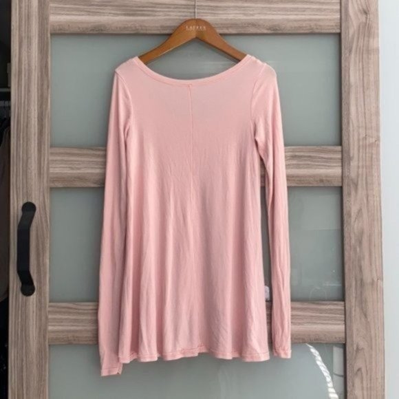 Free People Blush Pink January Long Sleeve Tee - Picture 10 of 10